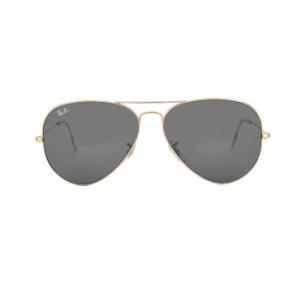Aviator Rose Gold Dark Grey Pilot Sunglasses RB3025 9202B1