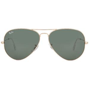 Aviator Rose Gold Green Pilot Sunglasses RB3025 920231