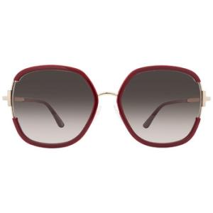 Brown Gradient Square Sunglasses FT0809K 69K