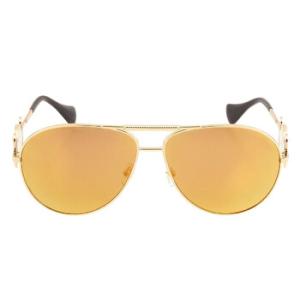 Brown Mirrored Gold Pilot Unisex Sunglasses VE2249 10027P