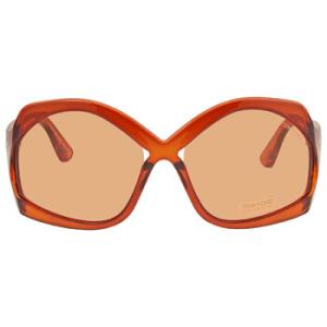 Brown Oversized Sunglasses FT0903 48E