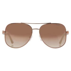 Chianti Caramel Silver Flash Pilot Sunglasses MK1121 12136K