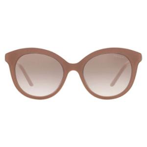 Clear Gradient Brown Round Sunglasses PR 2YS 01Y1L0