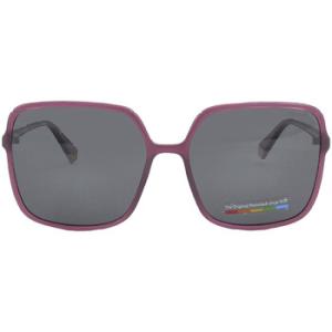 Core Polarized Grey Square Sunglasses PLD 6128S 0MU1M9