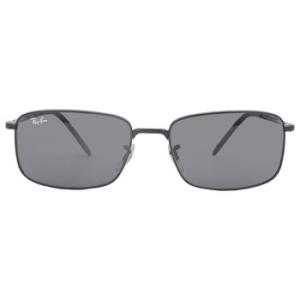 Dark Grey Classic Rectangular Sunglasses RB3717 002B1