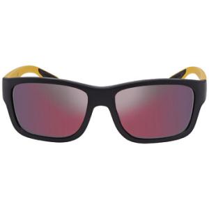 Dark Grey Mirror Bluered Hydr Rectangular Sunglasses PS 01WS 08W08F