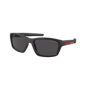 Dark Grey Rectangular Sunglasses PS 04YS 1BO06F