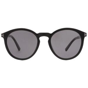 Elton Polarized Smoke Round Sunglasses FT1021N 01D