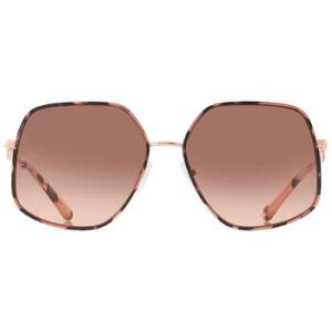 Empire Butterfly Brown Pink Gradient Irregular Sunglasses MK1127J 110813