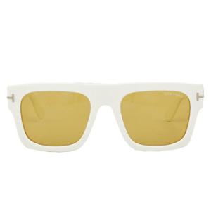 Fausto Vintage Yellow Square Sunglasses FT0711 25E