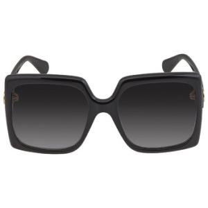 Gradient Grey Oversized Sunglasses GG0876S 001