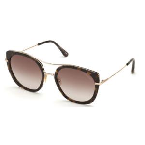 Joey Brown Gradient Cat Eye Sunglasses FT0760 52F