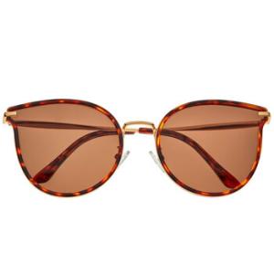 Gold Tone Cat Eye Sunglasses BRSBR056C3