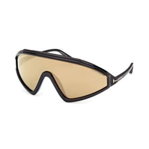Lorna Light Brown Mirror Shield Sunglasses FT1121 01G