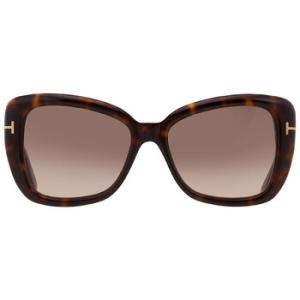 Maeve Brown Gradient Butterfly Ladies Sunglasses FT1008 52F