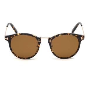 Tortoise Round Sunglasses FT067352E