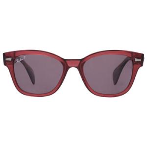 Polarized Dark Violet Square Sunglasses RB0880S 6639AF