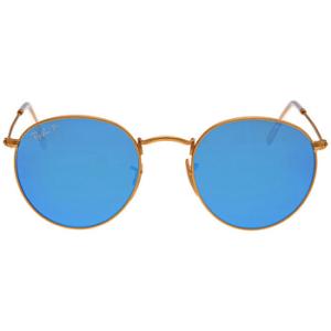 Round Flash Lenses Blue Sunglasses RB3447 1124L