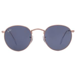 Round Metal Blue Sunglasses RB3447 9202R5