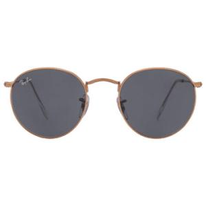 Round Metal Blue Sunglasses RB3447 9202R5