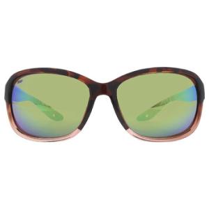 Seadrift Green Mirror Polarized Polycarbonate Pilot Sunglasses 6S9114 911405