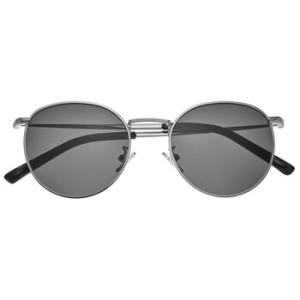 Silver Tone Round Sunglasses SSU128C3