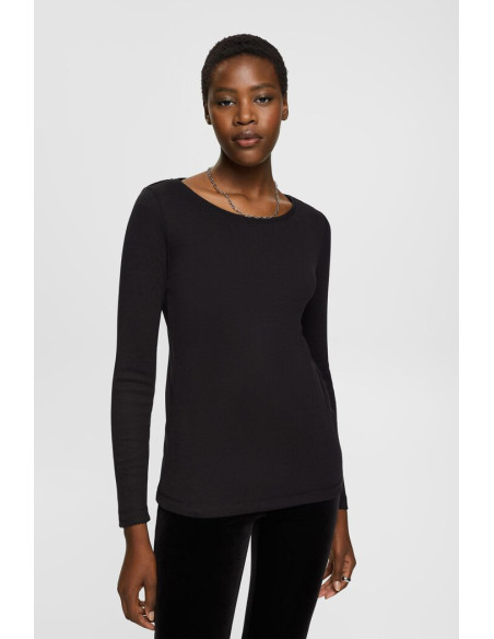 ESPRIT - Pointelle long-sleeved top