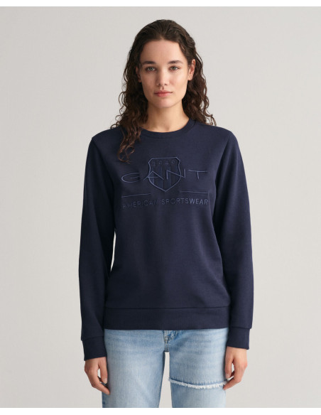 Gant - REG TONAL SHIELD C-NECK SWEAT