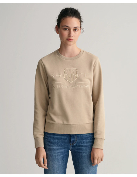 Gant - REG TONAL SHIELD C-NECK SWEAT