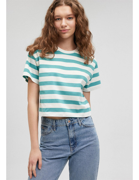 Mavi - CREW NECK MIX STRIPED TEE