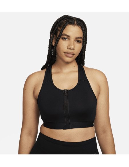 NIKE - W NK DF SWSH ZIP FRONT BRA