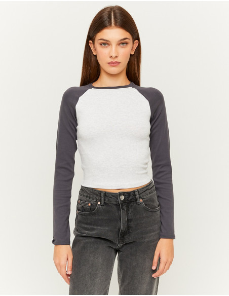 Tally Weijl - BASIC LONG SLEEVES T-SHIRT