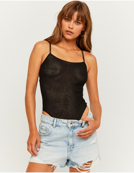 Tally Weijl - BLACK LACE BODYSUIT