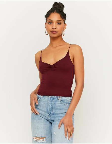 Tally Weijl - PURPLE SLEEVELESS BASIC TOP