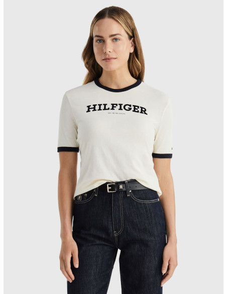 Tommy Hilfiger - REG MONOTYPE FLOCK C-NK SS