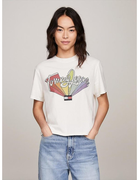 Tommy Jeans - TJW BXY RAINBOW FLAG TEE