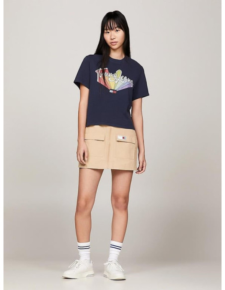 Tommy Jeans - TJW BXY RAINBOW FLAG TEE