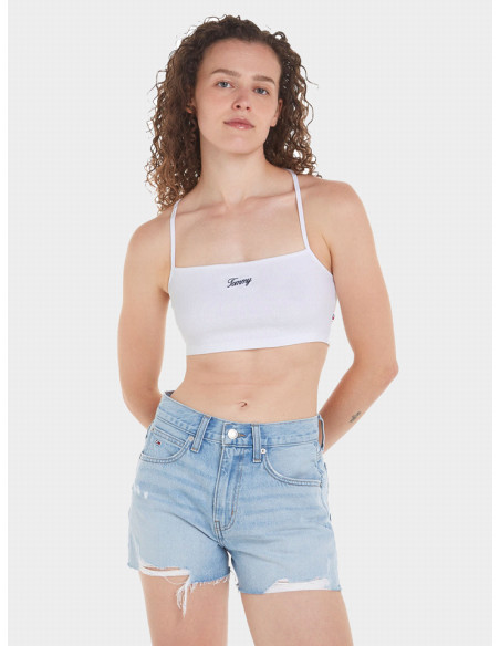 Tommy Jeans - TJW CRP STRAP SCRIPT TOP