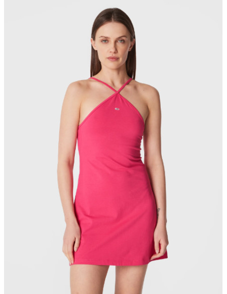 Tommy Jeans - TJW HALTER NECK PARTY DRESS