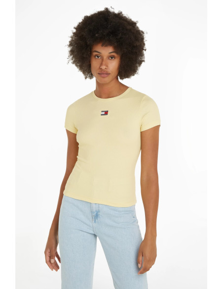 Tommy Jeans - TJW SLIM BADGE RIB TEE