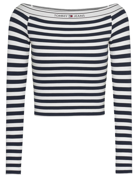 Tommy Jeans - TJW STP LOGO TAPE OFF SHOULDER