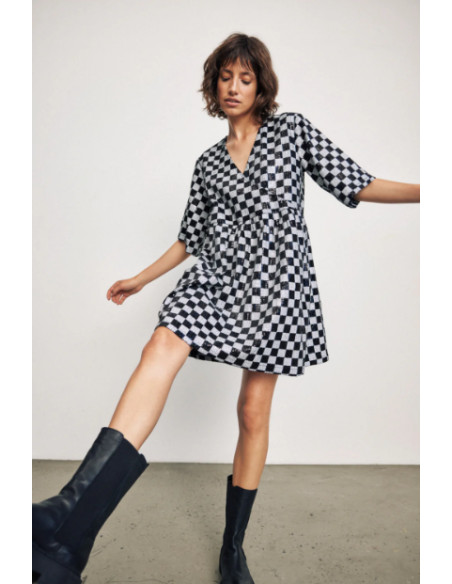 VILA - VICHECKY 2/4 SEQUINS  WRAP DRESS