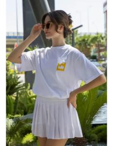 Dogo - Unisex Vegan White T-Shirt - No More Drama Design