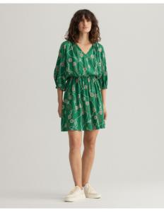 Gant - D1. SAILING PRINT V-NECK DRESS