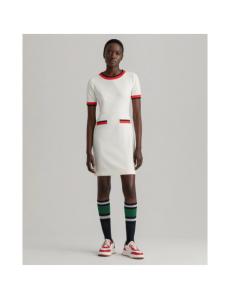 Gant - D1. STRIPE DETAIL SS JERSEY DRESS