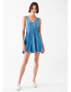 Mavi - V NECK DRESS Indigo