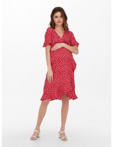 ONLY MATERNITY - OLMOLIVIA S/S WRAP DRESS WVN