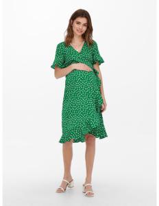 ONLY MATERNITY - OLMOLIVIA S/S WRAP DRESS WVN