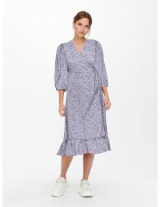 ONLY - ONLOLIVIA 3/4 WRAP  MIDI DRESS WVN NOOS