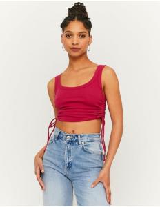 Tally Weijl - CROPPED TOP WITH SIDE RUFFLES